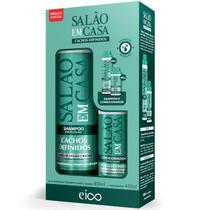 Kit Eico Salão em Casa Cachos Definidos Shampoo 800ml + Condicionador 450ml