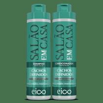 Kit Eico Salão em Casa Cachos Definidos Shampoo 800ml + Condicionador 750ml Kit Eico Salão em Casa Cachos Definidos Shampoo 800ml + Condicionador 750ml