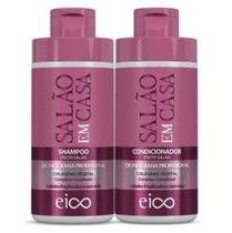 Kit Eico Salão em Casa Colágeno Vegetal Shampoo 450ml + Condicionador 400ml