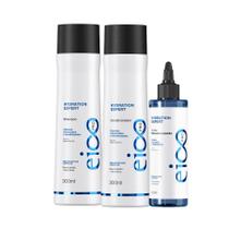 Kit Eico Shampoo 300ml Condicionador Hydration Expert 300ml Máscara Líquida 200ml