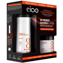 Kit Eico Shampoo 300ml + Máscara 300ml Força e Crescimento