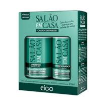 Kit Eico Shampoo 450Ml+Condicionador 400Ml Salão Em Casa Cachos Definidos