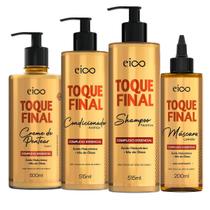 Kit Eico Toque Final Shampoo 515ml Condicionador 515ml Máscara Líquida 200ml Creme de Pentear 500ml