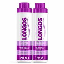 Kit Eico Tratamento Capilar Cabelos Longos Shampoo e Condicionador Crescimento e Fortalecimento 800ml