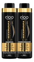 Kit Eico Tratamento Mandioca Shampoo Hidratação 800ml e Condicionador Leave-in 750ml Fortalecimento Crescimento Capilar