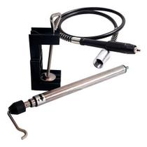 Kit Eixo Flexível E Suporte De Bancada Para Micro Retífica