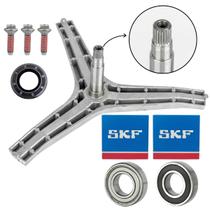 Kit Eixo Tripé Retentor Rolamentos Skf Parafusos Lava E Seca
