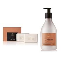 Kit Ekos Castanha Natura Polpa Hidratante 400ml Caixa 2 Sabonetes 100g Cada Presente Ekos Castanha