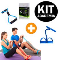 Kit Elástico de Tensão Extensor Cross Tube + Elástico de Tensão com Apoio para os Pés Tube Fit Kit Elástico de Tensão Extensor Cross Tube + Elástico de Tensão com Apoio para os Pés Tube Fit