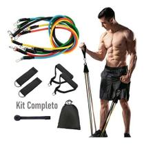 Kit Elástico Extensor Exercícios Completo Funcional Em Casa