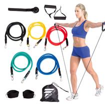 Kit Elástico Extensor Para Treino Exercícios Academia Malhar Musculação Ginastica Targ Me