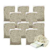 Kit Elástico Liga Gominha Para Dinheiro Escritório Organização 12000 Unidades Bege