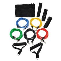 Kit Elástico Para Treino Exercícios Malhar Musculação Casa Fortalecimento