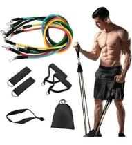 Kit Elástico Para Treino Exercícios Malhar Musculação Casa