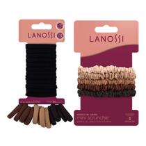 Kit Elásticos de Cabelo Basic e Mini Scrunchie Lanossi