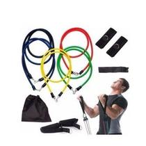 Kit Elásticos Extensores 11 Peças Exercícios Musculação Yoga