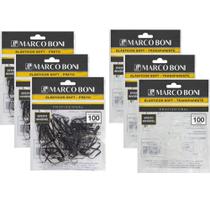 Kit elasticos soft para cabelos 3un preto 3un transparente Kit elasticos soft para cabelos 3un preto 3un transparente