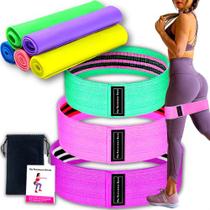 Kit Elásticos Treino Mini Band Exercício Faixa Elástica Ioga Kit Elásticos Treino Mini Band Exercício Faixa Elástica Ioga