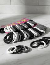 Kit Elásticos Xuxinha Rabicó Chuchinha Tipo Meia Cabelo 2opç Kit 144 Cz / Br/ Pt