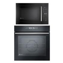 Kit Electrolux de Embutir Forno Elétrico 80 Litros Convecção e Microondas 34 Litros Experience Preto 220V