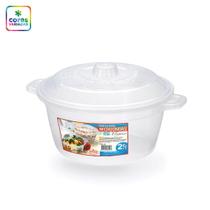 Kit elegante 3 panelas microondas 2,6l natural