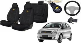 Kit Elegante Capas Tecido Meriva 2001+2012 + Capa Volante + Chaveiro GM Kit Elegante Capas Tecido Meriva 2001+2012 + Capa Volante + Chaveiro GM