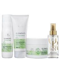 Kit Elements Sh Renewing 250ml + Cond 200ml + Masc 150ml + Óleo Light 100ml