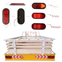 Kit Elétrica Lanterna Led Bivolt 12V 24V Para Carretinhas Reboque Trailers Kit Elétrica Lanterna Led Bivolt 12V 24V Para Carretinhas Reboque Trailers