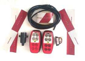 Kit Elétrico C/lanterna Led Blindada (com Ré) Carretinha/reboque+faixas Refletivas Kit Elétrico C/lanterna Led Blindada (com Ré) Carretinha/reboque+faixas Refletivas