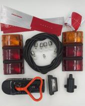Kit Elétrico Para Carretinha/Reboque 03 lentes com Munheca