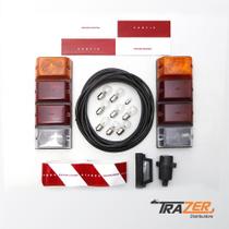 Kit Elétrico Para Carretinha / Reboque Com Luz De Ré