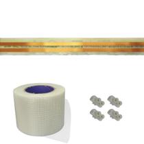 Kit Eletrofita 2 Pistas 15m 10A + Malha + Conector Kit Eletrofita 2 Pistas 15m 10A + Malha + Conector