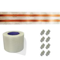 Kit Eletrofita 2 Vias 15a 5 Metros + 8 conectores