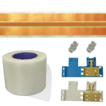 Kit Eletrofita 3 Pistas 15m 20A + Malha e Conector - Eletrofitas