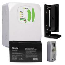 Kit Eletroímã Fonte Carregador Wifi Bateria 7A Botoeira Ipec