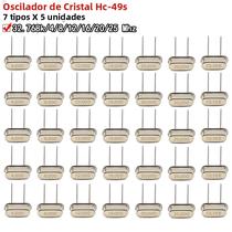 Kit Eletrônico De Oscilador De Cristal HC-49S 32.768k 4 8 12 16 20 25 Mhz, Ressonador De Quartzo Kit Eletrônico De Oscilador De Cristal HC-49S 32.768k 4 8 12 16 20 25 Mhz, Ressonador De Quartzo