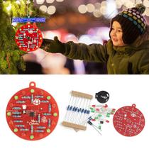 Kit Eletrônico DIY De Decoração De Árvore De Natal Com LED Vermelho E Verde, Luz Piscante NE555, Kit Eletrônico DIY De Decoração De Árvore De Natal Com LED Vermelho E Verde, Luz Piscante NE555,