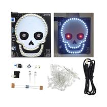 Kit Eletrônico DIY De Halloween Com Caveira Fantasma, Olhos Que Piscam, Kits Dinâmicos Para Projetos