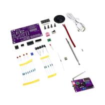 Kit Eletrônico DIY De Rádio FM Com Frequência Ajustável 87-108MHz, Display Digital, Projeto De