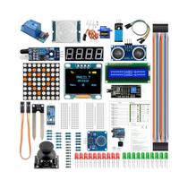 Kit Eletrônico DIY Para Iniciantes Com Display LCD 1602 De 0,96 Polegadas Para Placa Arduino R3 -