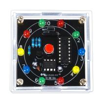 Kit Eletrônico DIY Roda Da Sorte Com Luz LED, Jogo De Estimativa De Dados Para Soldagem, Saída De 3