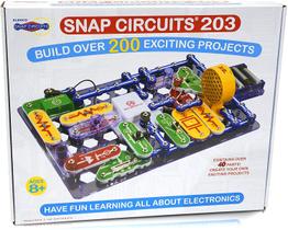 Kit Eletrônico Snap Circuits 203 200+ Projetos Diversão Ilimitada