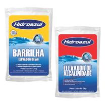 Kit Elevador Alcalinidade + Barrilha Elevador Ph Hidroazul
