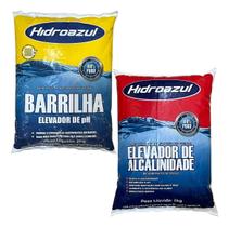 Kit Elevador Alcalinidade + Barrilha Piscina 2kg Hidroazul