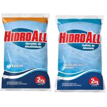 Kit Elevador Alcalinidade Com Sulfato Alumínio 2kg Hidroall Kit Elevador Alcalinidade Com Sulfato Alumínio 2kg Hidroall