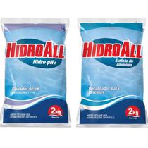 Kit Elevador Ph e Sulfato Alumínio Barrilha Decantador 2kg - HIDROALL