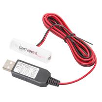 Kit eliminador de bateria USB de 5 V a 1,5 V com cabo de conexão 1AA