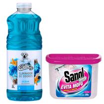 Kit Eliminador de Odor Collie 2L Anti mofo Perfumado 100g