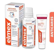 Kit Elmex Anticarie Enxaguatório 400ml + Creme dental Professional 110g