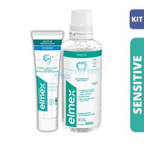 Kit Elmex Sensitive Whitening Enxaguatório + Creme dental